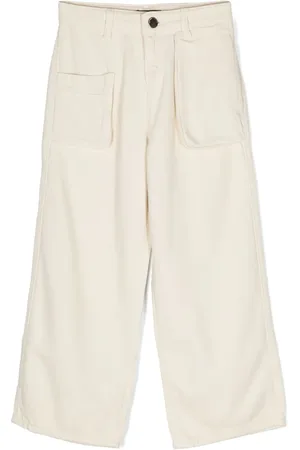 Emporio Armani Wide-leg cotton trousers