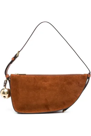 Burberry Shield Sling suede shoulder bag