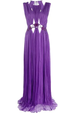 Alberta Ferretti Cut-out halterneck maxi dress