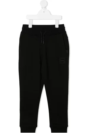 HUGO BOSS Logo print cotton tracksuit bottoms