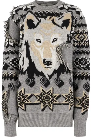 Etro Wolf-motif sweater