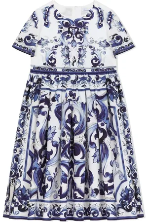 Dolce & Gabbana Majolica-print cotton dress