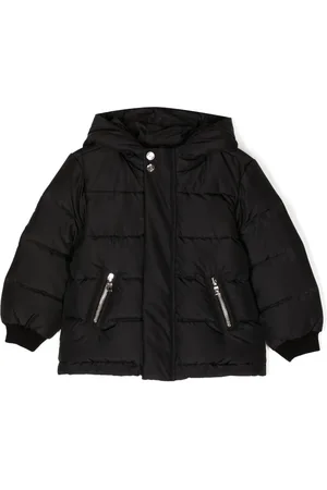 Balmain Logo-print quilted padded jacket