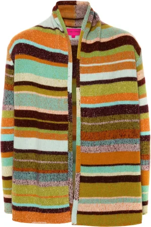 THE ELDER STATESMAN Stripe Italy cardigan