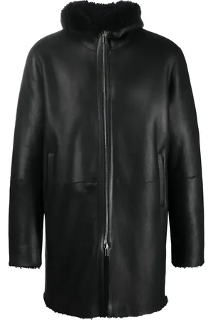 TAGLIATORE Wilson hooded shearling coat