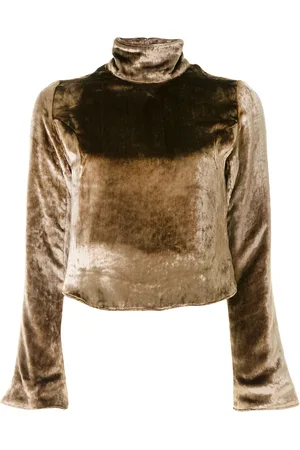 Sulvam Velvet cropped sweatshirt