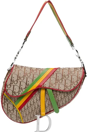 Dior 2004 Diorissimo Rasta Saddle shoulder bag
