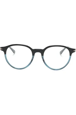 Montblanc Two-tone round-frame glasses