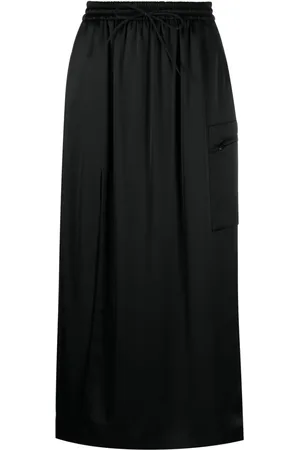 Y-3 Satin cargo skirt