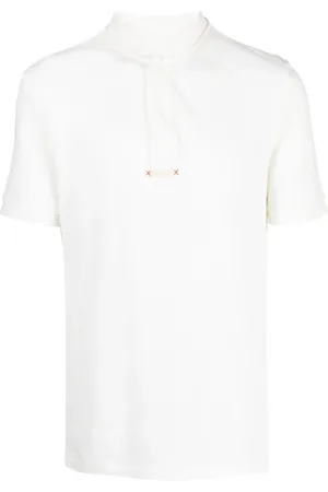 Maison Margiela Collarless polo shirt
