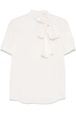 VALENTINO GARAVANI Pussy-bow silk blouse