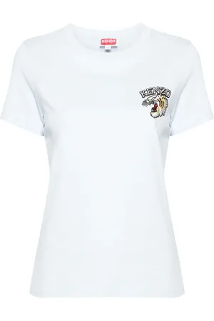 Kenzo Tiger Varsity-patch cotton T-shirt