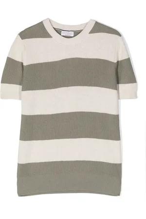 Brunello Cucinelli Striped short-sleeve T-shirt