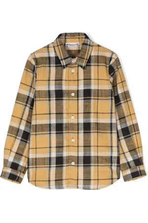 BONPOINT Check-print button-down shirt