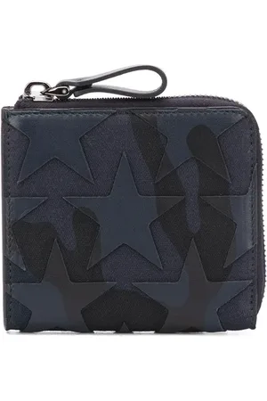 VALENTINO GARAVANI Camouflage star patch wallet