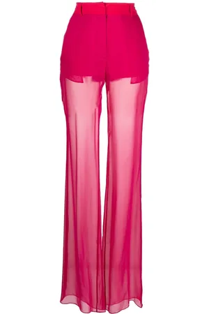 Nensi Dojaka Silk-georgette flared trousers