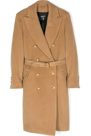 Balmain Double-breasted wool coat
