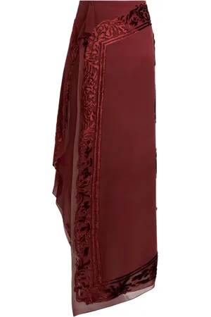 Etro Semi-sheer midi skirt
