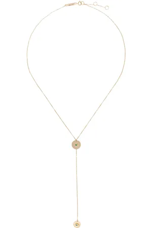 DELFINA DELETTREZ Medal Micro Eye necklace