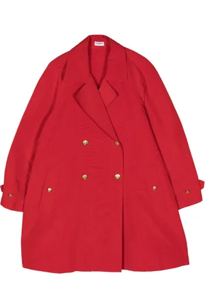 CHANEL 2000s double-breasted silk coat