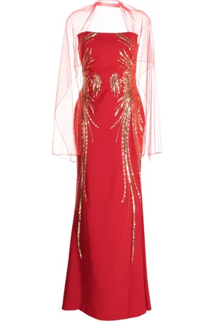 Saiid Kobeisy Sequin-embellished strapless dress