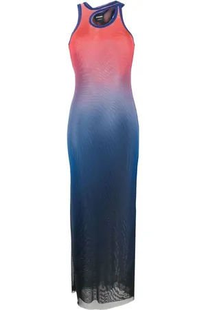 OTTOLINGER Gradient-print sleeveless mesh maxi dress