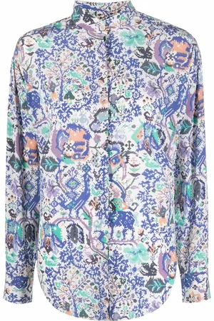 Isabel Marant Graphic-print long-sleeve blouse