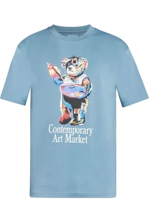 MARKET Teddy bear-print cotton T-shirt