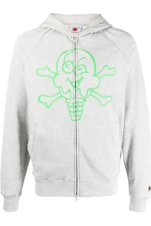 ICECREAM Graphic print zip-up hoodie