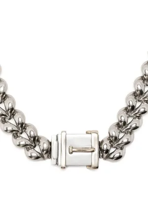 PORTS 1961 Padlock-detail curb chain necklace