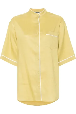 Fabiana Filippi Contrast-trim linen shirt