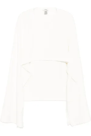 GOEN.J Ribbed cape top