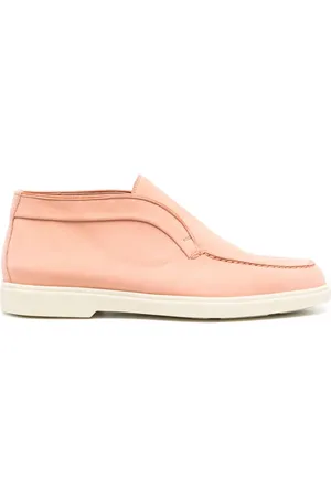 santoni Ankle-length leather loafers