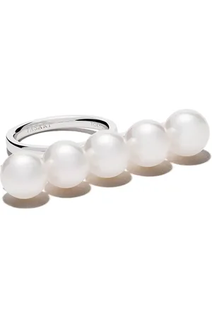 Tasaki 18kt white gold Balance signature ring