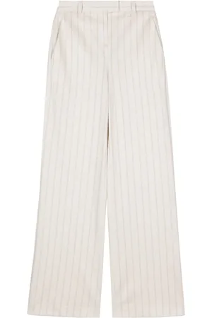 Circolo Pinstripe high-waisted trousers