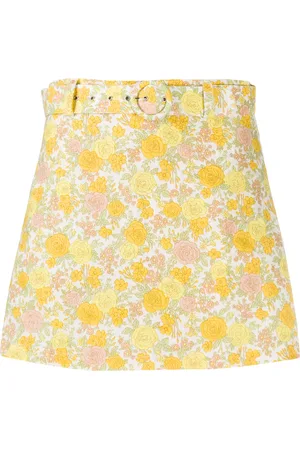 FAITHFULL THE BRAND Floral print belted shorts