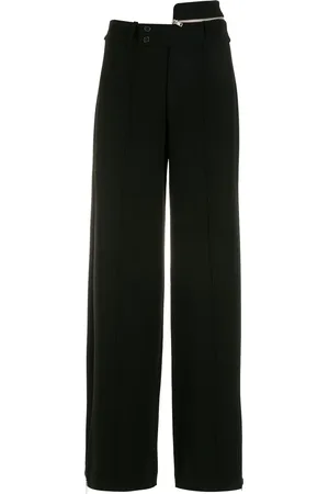 Gloria Coelho Asymmetric-waist wide-leg trousers