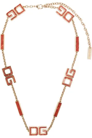 Dolce & Gabbana Logo-plaque chain-link necklace