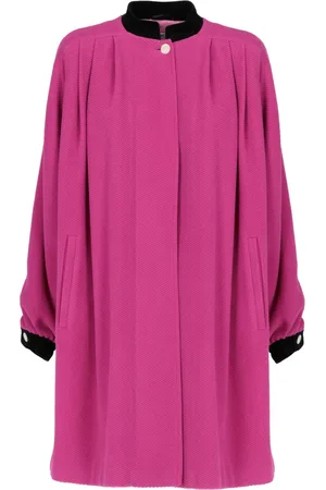 VALENTINO GARAVANI 1980s pleated wool coat