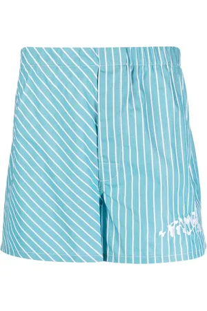 Palmers Logo-print striped cotton shorts