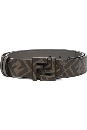Fendi FF-monogram leather belt
