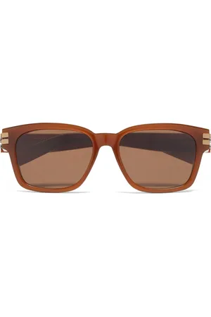Ermenegildo Zegna Square-frame tinted sunglasses