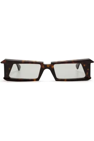KUBORAUM Tortoiseshell sculpted-frame sunglasses