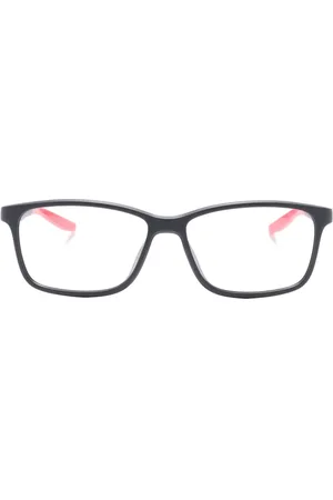 Nike Two-tone rectangle-frame glasses