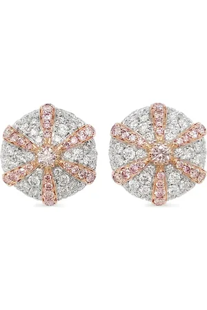 HYT Jewelry 18K yellow gold and platinum diamond earrings