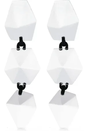 MONIES Lumen transparent-design drop earrings