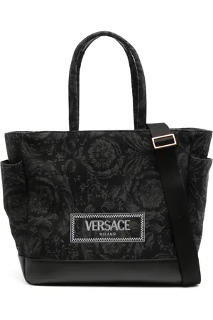 VERSACE Logo-embroidered shoulder bag