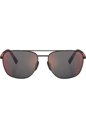 Prada Printed pilot-frame sunglasses