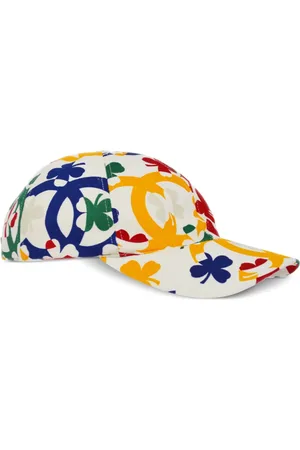 CHANEL 1990-2000s CC-print cotton cap