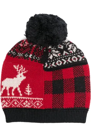 Ralph Lauren Fair isle-knit pompom beanie
